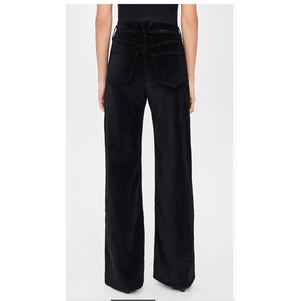 NEW Veronica Beard Taylor High Rise Velvet Jeans Black Size 28 - Picture 2 of 10